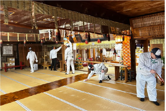 大宝八幡宮清掃イメージ画像