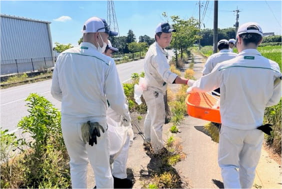 工場周辺清掃活動イメージ画像
